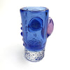 Eli Mazet Sculpted Eye Shot Glass 3" Blue
