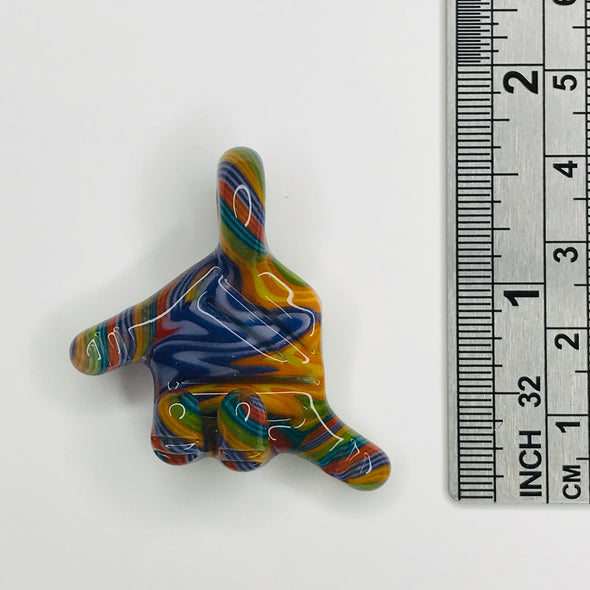 Goober Gabe Glass Pendant "Hang Loose"