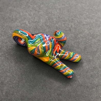 Goober Gabe Glass Pendant "peace"