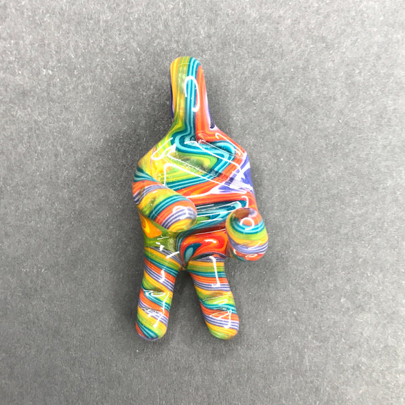 Goober Gabe Glass Pendant "peace"