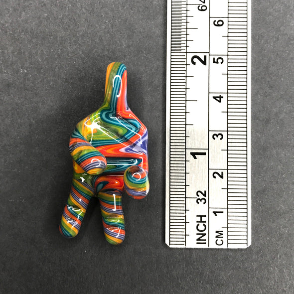 Goober Gabe Glass Pendant "peace"