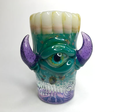 Eli Mazet Sculpted Eye Shot Glass