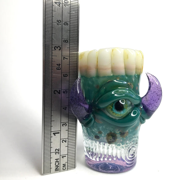 Eli Mazet Sculpted Eye Shot Glass